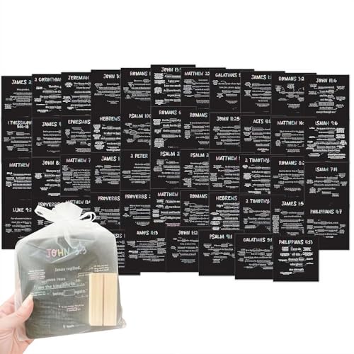 Shinyruo 52 Skripture Cards: A Mapped Bible Verse for Every Week of the Year, Bible Memory Verse Cards, Teach Sunday School, Christian Bible Gifts von Shinyruo