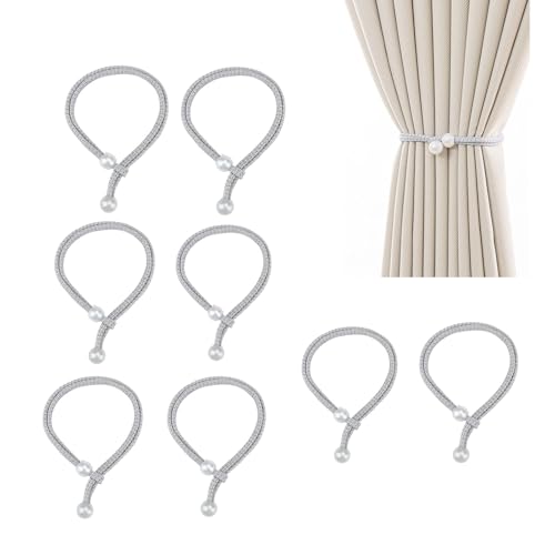Shirene Raffhalter für Vorhänge,8 Stück Vorhang Raffhalter,Gardinenhalter,Raffhalters Gardinen,Raffhalters mit Perlen,Gardinen Halterung für Zuhause,Büro,Fenster Dekorativ Shirene Raffhalter für Vorhänge,8 Stück Vorhang Raffhalter,Gardinenhalter,Raffhalters Gardinen,Raffhalters mit Perlen,Gardinen Halterung für Zuhause,Büro,Fenster Dekorativ von Shirene