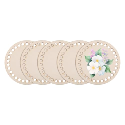 Shirene Runder Holzkorbboden,5 Stück 10 cm Korbboden zum Häkeln,Häkeltaschenboden,Holzböden für Häkelkörbe,Häkeltaschenformer,Rohling für DIY Korb Webbedarf,Basteln,Weben Shirene Runder Holzkorbboden,5 Stück 10 cm Korbboden zum Häkeln,Häkeltaschenboden,Holzböden für Häkelkörbe,Häkeltaschenformer,Rohling für DIY Korb Webbedarf,Basteln,Weben von Shirene