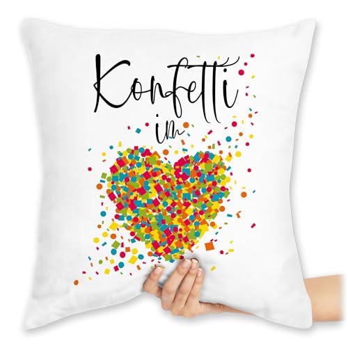 Kissen 40x40 Zierkissen - & Fasching - Konfetti im Herzen I Confetti Herz I Konfetti für Alle Karneval Köln - 40 x 40 cm - Weiß - fasching- herzmotiv carnevale in the heart karnevals kalligrafie Kissen 40x40 Zierkissen - & Fasching - Konfetti im Herzen I Confetti Herz I Konfetti für Alle Karneval Köln - 40 x 40 cm - Weiß - fasching- herzmotiv carnevale in the heart karnevals kalligrafie von Shirtracer