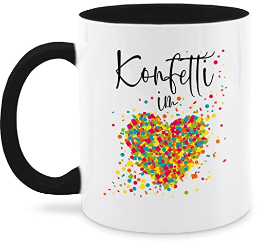 Tasse Tassen 325ml - & Fasching - Konfetti im Herzen I Confetti Herz I Konfetti für Alle Karneval Köln - 325 ml - Schwarz - karnevalstasse fasching- herzmotiv kaffeetasse carnevale in the heart Tasse Tassen 325ml - & Fasching - Konfetti im Herzen I Confetti Herz I Konfetti für Alle Karneval Köln - 325 ml - Schwarz - karnevalstasse fasching- herzmotiv kaffeetasse carnevale in the heart von Shirtracer