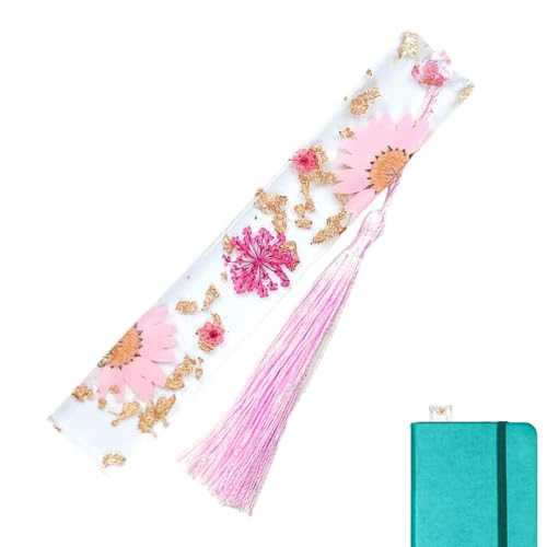 Shitafe Harz-Lesezeichen | Transparente Trockenblumen-Gänseblümchen-Epoxidharz-Lesezeichen mit Quaste | Floraler Seitenmarker für Buchliebhaber, Frauen, Männer, beste Freunde Shitafe Harz-Lesezeichen | Transparente Trockenblumen-Gänseblümchen-Epoxidharz-Lesezeichen mit Quaste | Floraler Seitenmarker für Buchliebhaber, Frauen, Männer, beste Freunde von Shitafe