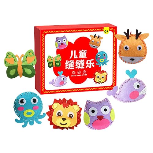 Shitafe Kinderpuppen-Bastelspielzeug, Puppen-Nähspielzeug - Einfache Bastelprojekte und lustige Nähsets für Kinder - Puppen-Nähspielzeug, farbenfrohe kreative Bastelsets für Jungen und Mädchen ab 6 Shitafe Kinderpuppen-Bastelspielzeug, Puppen-Nähspielzeug - Einfache Bastelprojekte und lustige Nähsets für Kinder - Puppen-Nähspielzeug, farbenfrohe kreative Bastelsets für Jungen und Mädchen ab 6 von Shitafe