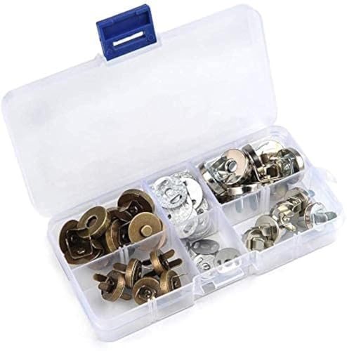 Shiwaki 20 Sets 14/18mm Magnetischer Druckknopf Magnetknopf für Geldb?rsen,N?Hen,Taschen, Kleidung,Leder,Basteln Shiwaki 20 Sets 14/18mm Magnetischer Druckknopf Magnetknopf für Geldb?rsen,N?Hen,Taschen, Kleidung,Leder,Basteln von Shiwaki