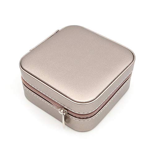 Shiwaki Schmuckschatulle, Kunstleder Schmucketui, Schmuck Aufbewahrungskoffer für Ringe, Ohrringe, Halskette, Armb?nder Organizer Schmuck Aufbewahrungsboxen - Champagner Shiwaki Schmuckschatulle, Kunstleder Schmucketui, Schmuck Aufbewahrungskoffer für Ringe, Ohrringe, Halskette, Armb?nder Organizer Schmuck Aufbewahrungsboxen - Champagner von Shiwaki