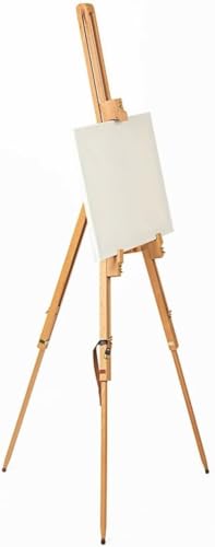 Shixian Studio-Staffelei aus Buchenholz, verstellbar, für 111,8 cm große Leinwand, stabiler A-Rahmen-Ständer, 1,8 m Shixian Studio-Staffelei aus Buchenholz, verstellbar, für 111,8 cm große Leinwand, stabiler A-Rahmen-Ständer, 1,8 m von Shixian