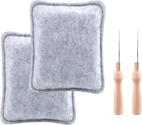 Shixiaodan 2-teiliges Nadelfilz-Set, 4-teilig, inklusive Matte, Naturwollmatte, großes Quadrat, geeignet für Filzprojekte Shixiaodan 2-teiliges Nadelfilz-Set, 4-teilig, inklusive Matte, Naturwollmatte, großes Quadrat, geeignet für Filzprojekte von Shixiaodan