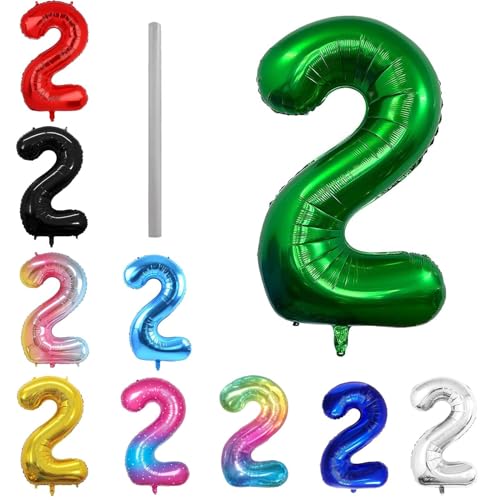 Geburtstag zahlen Luftballon 2 jahre-dunkelgrün XXL Jumbo Folienballon 40 Zoll – 101 cm Luftballons 2 Geburtstag Junge Mädchen Babyparty Geburtstagsdeko Jubiläumsparty Dekoration Geburtstag zahlen Luftballon 2 jahre-dunkelgrün XXL Jumbo Folienballon 40 Zoll – 101 cm Luftballons 2 Geburtstag Junge Mädchen Babyparty Geburtstagsdeko Jubiläumsparty Dekoration von Shixpiov