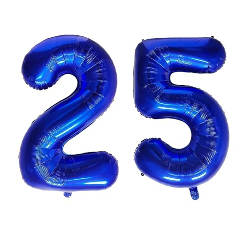 Geburtstag zahlen Luftballon 25 jahre-Blau XXL Jumbo Folienballon 40 Zoll – 101 cm Luftballons 25 Geburtstag Junge Mädchen Babyparty Geburtstagsdeko Jubiläumsparty Dekoration Geburtstag zahlen Luftballon 25 jahre-Blau XXL Jumbo Folienballon 40 Zoll – 101 cm Luftballons 25 Geburtstag Junge Mädchen Babyparty Geburtstagsdeko Jubiläumsparty Dekoration von Shixpiov
