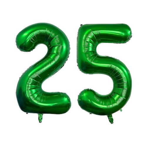 Geburtstag zahlen Luftballon 25 jahre-dunkelgrün XXL Jumbo Folienballon 40 Zoll – 101 cm Luftballons 25 Geburtstag Junge Mädchen Babyparty Geburtstagsdeko Jubiläumsparty Dekoration Geburtstag zahlen Luftballon 25 jahre-dunkelgrün XXL Jumbo Folienballon 40 Zoll – 101 cm Luftballons 25 Geburtstag Junge Mädchen Babyparty Geburtstagsdeko Jubiläumsparty Dekoration von Shixpiov