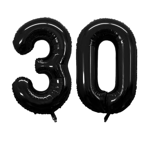 Geburtstag zahlen Luftballon 30 jahre-Schwarz XXL Jumbo Folienballon 40 Zoll – 101 cm Luftballons 30 Geburtstag Junge Mädchen Babyparty Geburtstagsdeko Jubiläumsparty Dekoration Geburtstag zahlen Luftballon 30 jahre-Schwarz XXL Jumbo Folienballon 40 Zoll – 101 cm Luftballons 30 Geburtstag Junge Mädchen Babyparty Geburtstagsdeko Jubiläumsparty Dekoration von Shixpiov