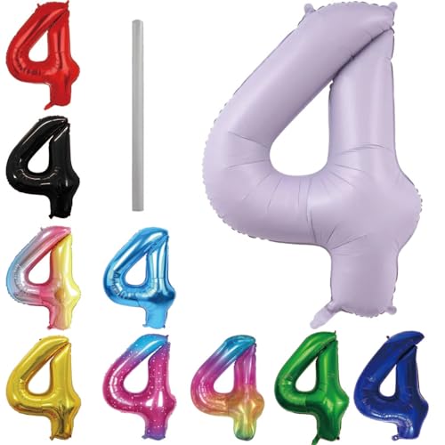Geburtstag zahlen Luftballon 4 jahre-cremeviolett XXL Jumbo Folienballon 40 Zoll – 101 cm Luftballons 4 Geburtstag Junge Mädchen Babyparty Geburtstagsdeko Jubiläumsparty Dekoration Geburtstag zahlen Luftballon 4 jahre-cremeviolett XXL Jumbo Folienballon 40 Zoll – 101 cm Luftballons 4 Geburtstag Junge Mädchen Babyparty Geburtstagsdeko Jubiläumsparty Dekoration von Shixpiov