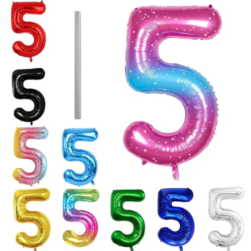 Geburtstag zahlen Luftballon 5 jahre-Pink Blau XXL Jumbo Folienballon 40 Zoll – 101 cm Luftballons 5 Geburtstag Junge Mädchen Babyparty Geburtstagsdeko Jubiläumsparty Dekoration Geburtstag zahlen Luftballon 5 jahre-Pink Blau XXL Jumbo Folienballon 40 Zoll – 101 cm Luftballons 5 Geburtstag Junge Mädchen Babyparty Geburtstagsdeko Jubiläumsparty Dekoration von Shixpiov
