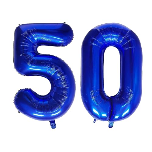 Geburtstag zahlen Luftballon 50 jahre-Blau XXL Jumbo Folienballon 40 Zoll – 101 cm Luftballons 50 Geburtstag Junge Mädchen Babyparty Geburtstagsdeko Jubiläumsparty Dekoration Geburtstag zahlen Luftballon 50 jahre-Blau XXL Jumbo Folienballon 40 Zoll – 101 cm Luftballons 50 Geburtstag Junge Mädchen Babyparty Geburtstagsdeko Jubiläumsparty Dekoration von Shixpiov