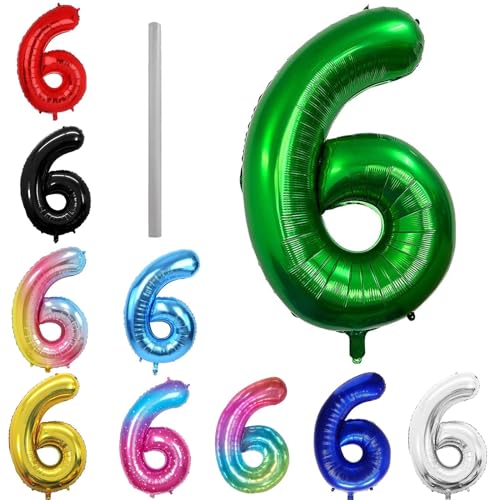 Geburtstag zahlen Luftballon 6 jahre-dunkelgrün XXL Jumbo Folienballon 40 Zoll – 101 cm Luftballons 6 Geburtstag Junge Mädchen Babyparty Geburtstagsdeko Jubiläumsparty Dekoration Geburtstag zahlen Luftballon 6 jahre-dunkelgrün XXL Jumbo Folienballon 40 Zoll – 101 cm Luftballons 6 Geburtstag Junge Mädchen Babyparty Geburtstagsdeko Jubiläumsparty Dekoration von Shixpiov