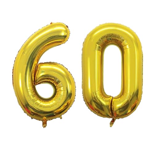 Geburtstag zahlen Luftballon 60 jahre-Gold XXL Jumbo Folienballon 40 Zoll – 101 cm Luftballons 60 Geburtstag Junge Mädchen Babyparty Geburtstagsdeko Jubiläumsparty Dekoration Geburtstag zahlen Luftballon 60 jahre-Gold XXL Jumbo Folienballon 40 Zoll – 101 cm Luftballons 60 Geburtstag Junge Mädchen Babyparty Geburtstagsdeko Jubiläumsparty Dekoration von Shixpiov