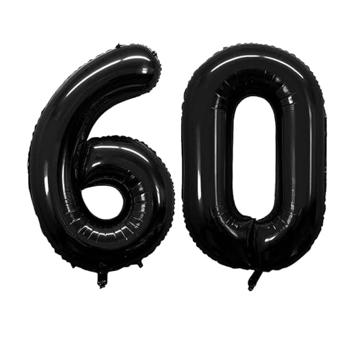 Geburtstag zahlen Luftballon 60 jahre-Schwarz XXL Jumbo Folienballon 40 Zoll – 101 cm Luftballons 60 Geburtstag Junge Mädchen Babyparty Geburtstagsdeko Jubiläumsparty Dekoratio Geburtstag zahlen Luftballon 60 jahre-Schwarz XXL Jumbo Folienballon 40 Zoll – 101 cm Luftballons 60 Geburtstag Junge Mädchen Babyparty Geburtstagsdeko Jubiläumsparty Dekoratio von Shixpiov