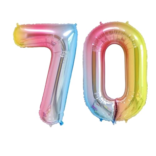 Geburtstag zahlen Luftballon 70 jahre-Farbverlauf XXL Jumbo Folienballon 40 Zoll – 101 cm Luftballons 70 Geburtstag Junge Mädchen Babyparty Geburtstagsdeko Jubiläumsparty Dekoration Geburtstag zahlen Luftballon 70 jahre-Farbverlauf XXL Jumbo Folienballon 40 Zoll – 101 cm Luftballons 70 Geburtstag Junge Mädchen Babyparty Geburtstagsdeko Jubiläumsparty Dekoration von Shixpiov