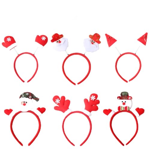 6 Stück Haarreif Weihnachten, Weihnachtsmütze Stirnband, Haarschmuck Weihnachten, Haarreifen Weihnachten Stirnbänder, für Weihnachtsfeier, Geburtstagsfeier, Neujahr, Kinder und Erwachsene 6 Stück Haarreif Weihnachten, Weihnachtsmütze Stirnband, Haarschmuck Weihnachten, Haarreifen Weihnachten Stirnbänder, für Weihnachtsfeier, Geburtstagsfeier, Neujahr, Kinder und Erwachsene von Shnmin