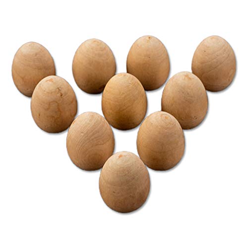 10 Teile/los Holz Eier Unvollendete Holz Ostern Handwerk Eier Glatte Unbemalte Ostereier Bereit Zu Malen und Dekorieren von Shntig