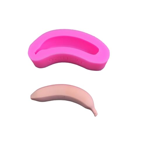 3d Bananenformige Fondants Schokoladenform Kuchen Dekorieren Backfleisch Werkzeug Handgefertigte Seifen Silikon Ornament Formen Leicht Zu Reinigen von Shntig