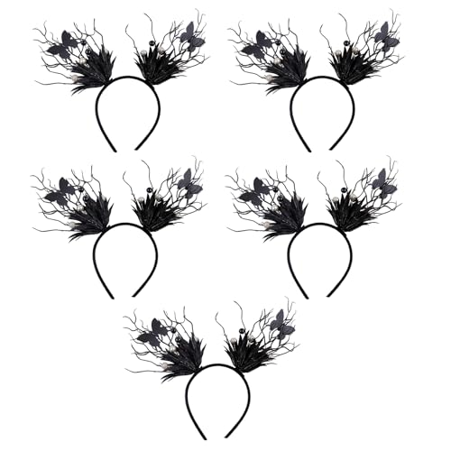 5 x elegante Haarbänder für Themenfeiern und Rollenspiele, stilvolles Kostüm-Accessoire von Shntig
