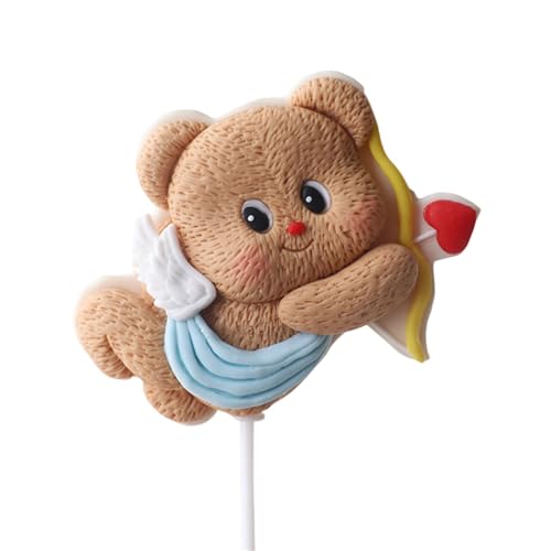 Butterbär-Kuchendekoration, Bär, Kuchendekoration für Babypartys, Geburtstagsparty, Hochzeitstag und Valentinstag Butterbär-Kuchendekoration, Bär, Kuchendekoration für Babypartys, Geburtstagsparty, Hochzeitstag und Valentinstag von Shntig