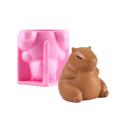 Capybaras Silikonformen, Backformen, Bastelformen, Verwendung für Seife, Harz, Lebensmittelqualität, Silikonstruktur von Shntig
