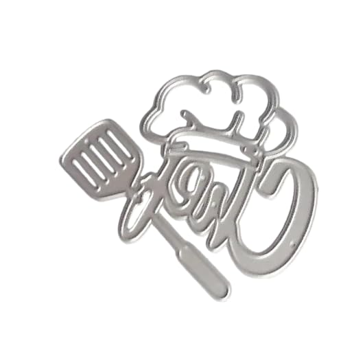 Cook Stanzschablonen aus Karbonstahl, dekorative Prägepapier-Stanzform für Kartenherstellung, Scrapbooking, Lesezeichen Cook Stanzschablonen aus Karbonstahl, dekorative Prägepapier-Stanzform für Kartenherstellung, Scrapbooking, Lesezeichen von Shntig