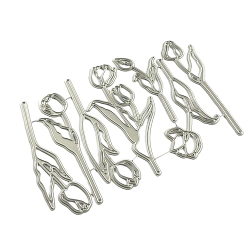 Dekorative Stanzschablonen aus Metall, Motiv: Blumen, Karbonstahl, Stanzformen für Kartenherstellung, Scrapbooking, Papierhandwerk von Shntig