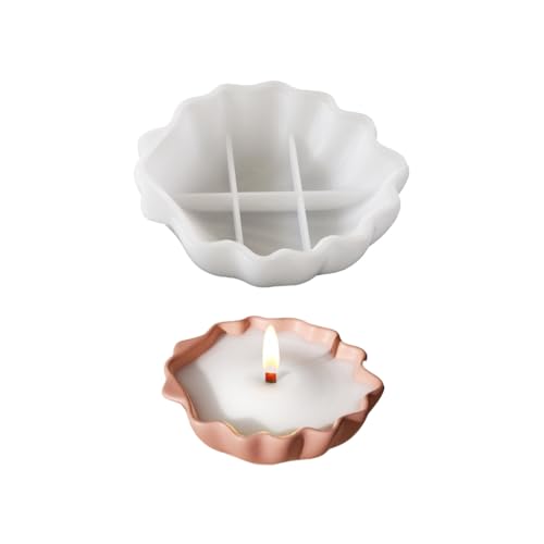 Einzigartige Designs Muschelform, flexible Silikonschale für Epoxidharz, Schmuckteller, Kerzenhalter, Zuhause, Aufbewahrung, Handwerk von Shntig