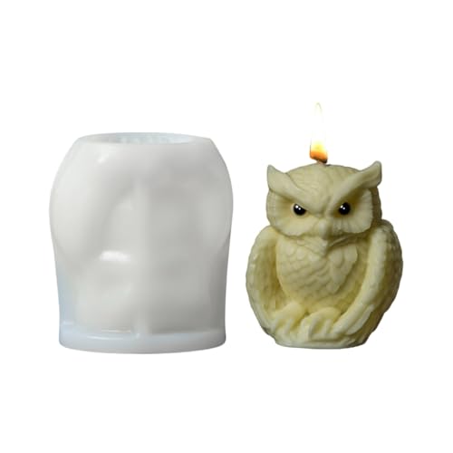 Eulen-Tischornament-Form, Tiermotiv, Kerze, Seife, Epoxidharz, Form für Schmuckherstellung und handgemachtes Handwerk von Shntig