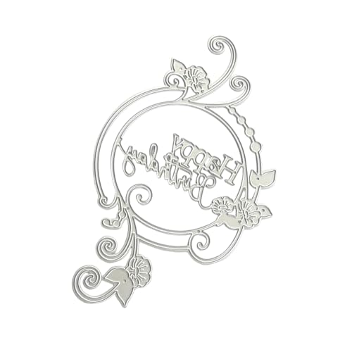 Geburtstagskranz, Karbonstahl, Stanzschablonen, dekoratives Prägepapier, Stanzform für Scrapbooking, Fotoalbum, Kartenherstellung, kreative Papierschneidevorlagen Geburtstagskranz, Karbonstahl, Stanzschablonen, dekoratives Prägepapier, Stanzform für Scrapbooking, Fotoalbum, Kartenherstellung, kreative Papierschneidevorlagen von Shntig