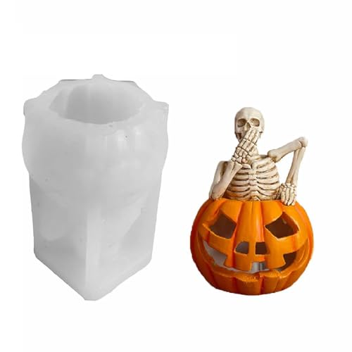 Gruselige Skelett-Formen, Kürbis-Gussformen, Silikon-Gipsformen, Halloween, Epoxidharz-Formen Gruselige Skelett-Formen, Kürbis-Gussformen, Silikon-Gipsformen, Halloween, Epoxidharz-Formen von Shntig