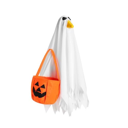 Halloween-Gänse-Kostüm, Polyester-Stoff, Kleidung mit Kürbismuster, Outdoor-Statue für saisonale Displays, Halloween-Gänse-Kostüm Halloween-Gänse-Kostüm, Polyester-Stoff, Kleidung mit Kürbismuster, Outdoor-Statue für saisonale Displays, Halloween-Gänse-Kostüm von Shntig