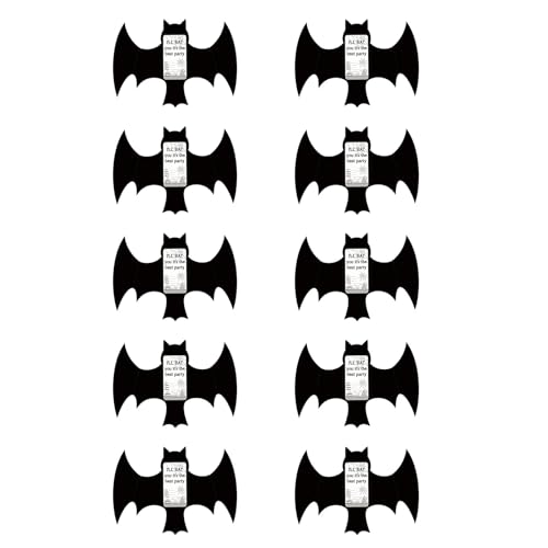Mehrzweck-Halloween-Schreibkarten, faltbare Einladung, Brief, nachhaltige Papierbasteldekorationen für Klassenzimmer, Café, Fledermausform, Papierdekorationen Mehrzweck-Halloween-Schreibkarten, faltbare Einladung, Brief, nachhaltige Papierbasteldekorationen für Klassenzimmer, Café, Fledermausform, Papierdekorationen von Shntig