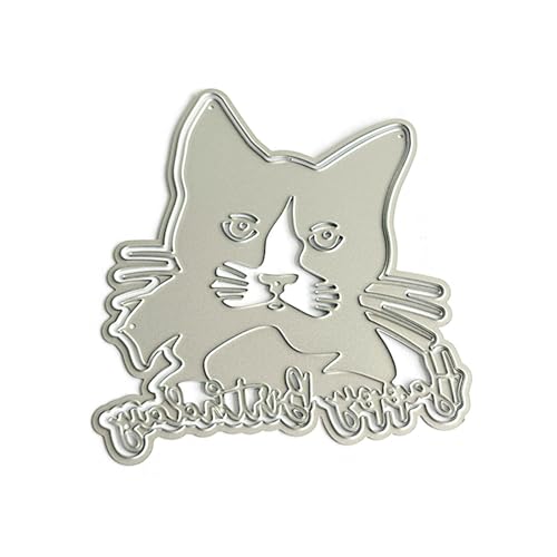 Metallprägeschablonen "Happy Birthday", Kätzchen, Karbonstahl, Stanzformen für Kartenherstellung, Scrapbooking, Basteln von Shntig