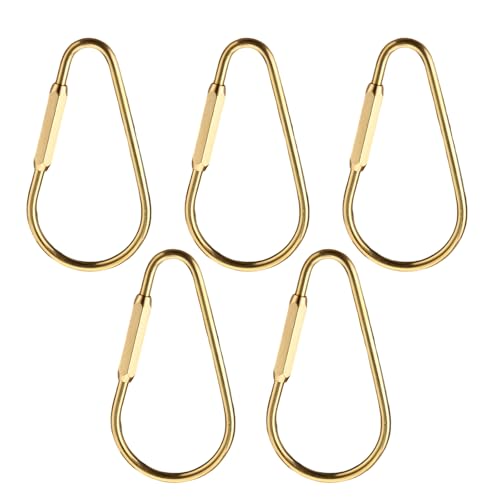 Packung mit 5 modischen handgefertigten Schlüsselanhängerhaken, Kupfergliederkette, Schlüsselanhänger-Verschluss, geeignet für die Herstellung von Schmuck und Schlüsselanhängern mit sicherer Packung mit 5 modischen handgefertigten Schlüsselanhängerhaken, Kupfergliederkette, Schlüsselanhänger-Verschluss, geeignet für die Herstellung von Schmuck und Schlüsselanhängern mit sicherer von Shntig