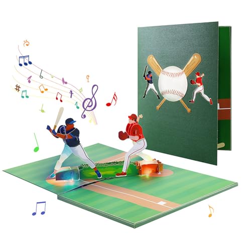 Popup 3D Geburtstagskarte mit Musik Elegante Geburtstag Überraschungskarte 3D Popup mit musikalischen Melodien und hellem Licht von Shntig