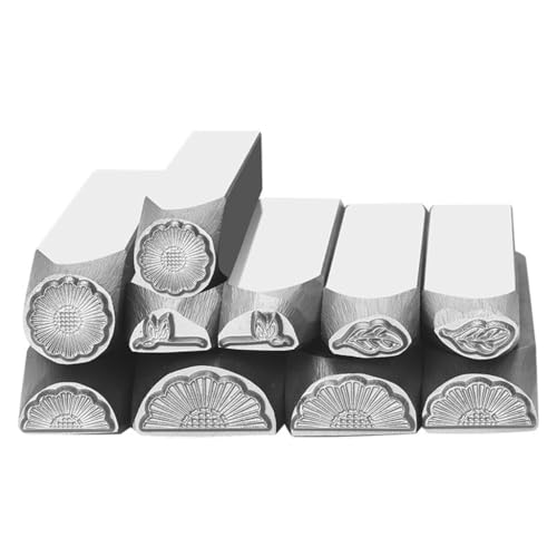 Schmuck-Stempel-Set, 10 herzförmige Stempel, stabiles Stahlstanzer-Set mit Aluminiumplatten, für den täglichen Gebrauch Schmuck-Stempel-Set, 10 herzförmige Stempel, stabiles Stahlstanzer-Set mit Aluminiumplatten, für den täglichen Gebrauch von Shntig