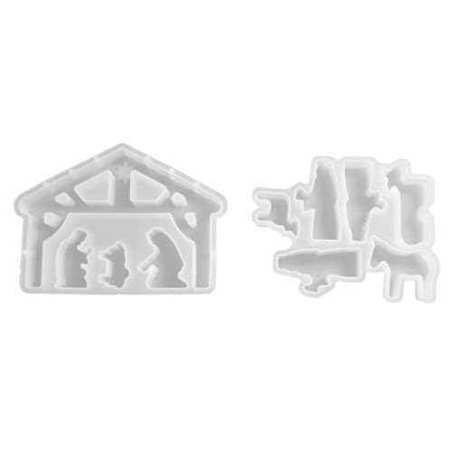 Set mit 2 kreativen Silikonformen mit Gebetsmuster, geeignet für Bastelliebhaber, Geschenk für handgefertigte Schreibtischdekorationen von Shntig