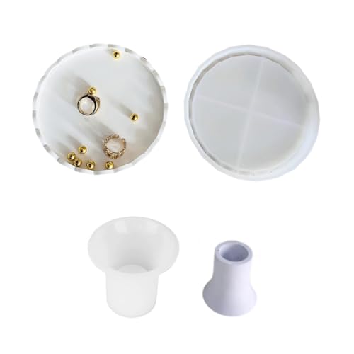 Set mit 2 stabilen Silikonformen für künstlerische runde Spitzentabletts für Heimversammlungen und Nachmittagstee Set mit 2 stabilen Silikonformen für künstlerische runde Spitzentabletts für Heimversammlungen und Nachmittagstee von Shntig