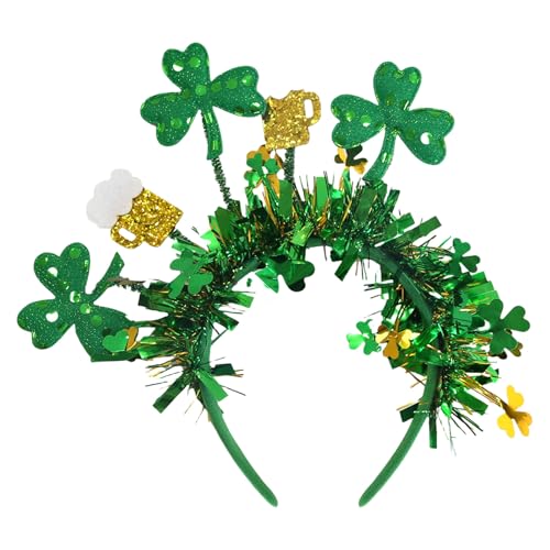 Shntig Buntes grünes Party-Stirnband, ideal zum Feiern des Patrick's Days, Dekoration für Festivals und Partyzubehör Shntig Buntes grünes Party-Stirnband, ideal zum Feiern des Patrick's Days, Dekoration für Festivals und Partyzubehör von Shntig