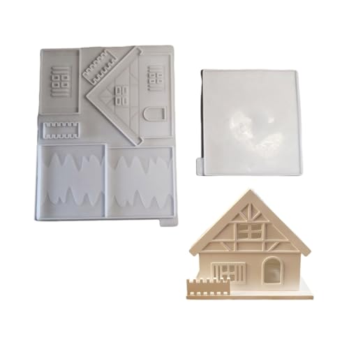 Silikon-Gießformen, Hausform, Tischdekoration, Handarbeit, Zubehör für kreative Kerzenhalter in Hausform Silikon-Gießformen, Hausform, Tischdekoration, Handarbeit, Zubehör für kreative Kerzenhalter in Hausform von Shntig