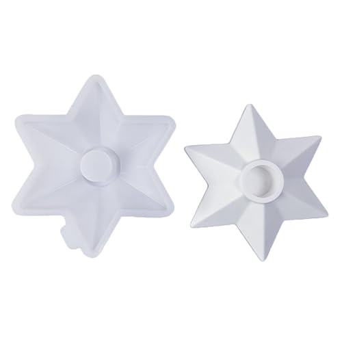 Silikonform für Kerzenständer, Sternform, Harz, Gießformen für Festivals, Tische, Heimdekorationen von Shntig