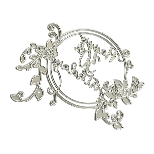 Stanzschablonen für Geburtstagskranz, Karbonstahl, dekorative Prägepapier-Stanzform für Kartenherstellung, Scrapbooking, professionelles Scrapbook-Zubehör Stanzschablonen für Geburtstagskranz, Karbonstahl, dekorative Prägepapier-Stanzform für Kartenherstellung, Scrapbooking, professionelles Scrapbook-Zubehör von Shntig