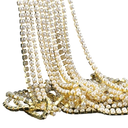 Strassbesatz, geschlossene Kette, Strass-Schmuckkette zum Basteln, Nähen, Kleidung, Hochzeitsdekoration, Dekoration Strassbesatz, geschlossene Kette, Strass-Schmuckkette zum Basteln, Nähen, Kleidung, Hochzeitsdekoration, Dekoration von Shntig