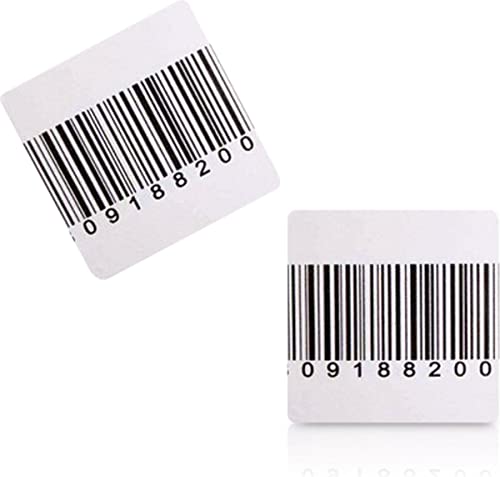 1000pcs Security Aufkleber RF 8,2Mhz 4cm x 4cm BARCODE Lösungen Warensicherung passend für jedes RF Radio-Frequenz-Erkennungssysteem Selbstklebende Sicherheitstags für Artikelschutz von ShopControl von ShopControl