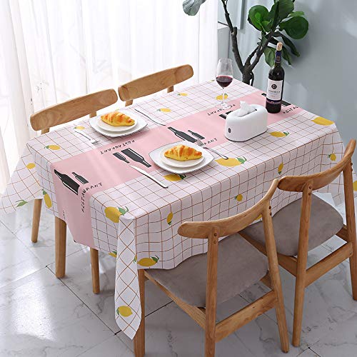 ShopINess Wasserfeste und schmutzabweisende Tischdecke für besondere Anlässe Partys Geburtstage Catering Bankette Restaurants (Zitronen, 90x137 cm) von ShopINess