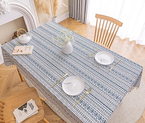 ShopINess wasserdichte Tischdecke Ethnischer Stil Tischdecke Home Decor Tischtuch (Style 3, 140x140 cm) von ShopINess